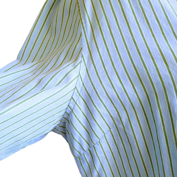 Tommy Hilfiger Striped Green/Blue Men's Shirts - Picture 4 of 14